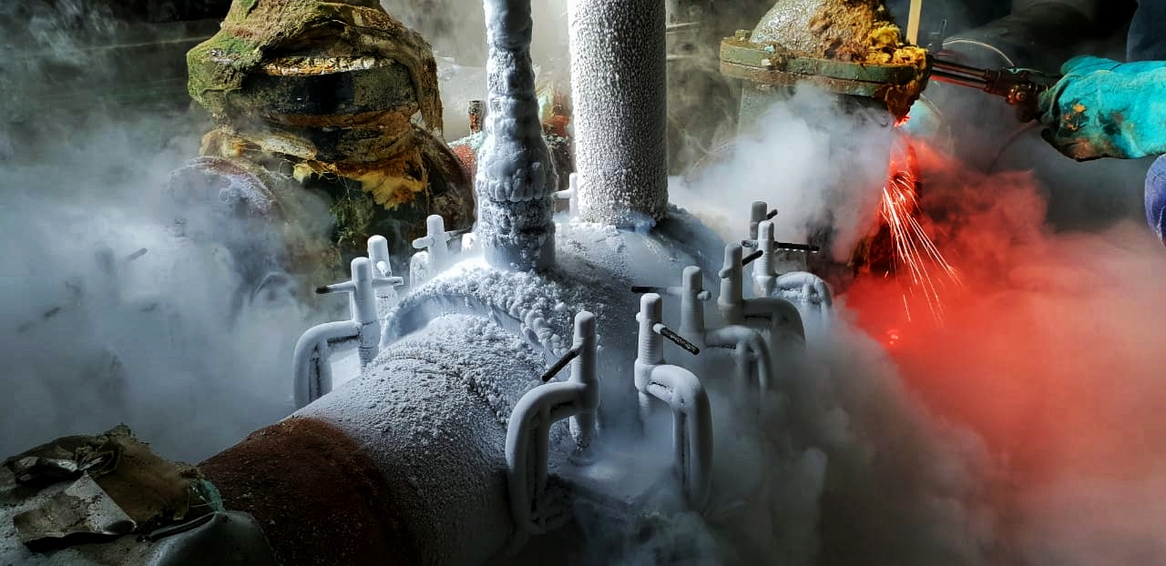 Pipe freezing image